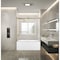 Kingston Brass 60" Acrylic Anti-Skid Alcove Left-Hand Drain Tub with Right Sliding Tub Door, White/Brushed Brass KVTAP603216L7 - alternate 5