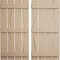 Ekena Millwork Rustic Four Board Spaced Board-n-Batten Hand Hewn Faux Wood Shutters, 23 1/2W x 60H, PR SHUBSS23X60HHPR - alternate 1