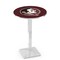 Holland Bar Stool Co 42" Chrome Florida State (Head) Pub Table, 36" dia. Top L217C4236FSU-HD - alternate 1