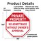 Signmission Private Property No Admittance With, 10 Inch X 10 Inch, Plastic Sign OC-P-10-145 - alternate 4