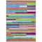 Homeroots 5' X 8' Lavender Orange And Lime Green Striped Washable Indoor Outdoor Area Rug 613291 - alternate 5
