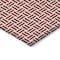 Homeroots 10' X 14' Red And Ivory Geometric Washable Indoor Outdoor Area Rug 614778 - alternate 5