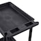 Luxor Utility Cart with Deep Lipped Plastic Shelves, 300 lb Load Capacity, 3 Shelves, 24 in L, 18 in W STC111-B - alternate 9