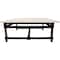 Homeroots 48" White And Black Genuine Marble And Solid Wood Square Coffee Table 569553 - alternate 4