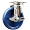 Service Caster 5 Inch 316SS Solid Polyurethane Wheel Swivel Top Plate Caster with Brake SCC SCC-SS31620S514-SPUS-TLB - alternate 1