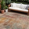Homeroots 8' X 10' Tan Copper And Terra Cotta Abstract Washable Indoor Outdoor Area Rug 606119 - alternate 1