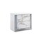 Homeroots 25" White Wood Faux Marble Solid and Manufactured Wood Lighted Two Drawer Nightstand with USB Port 564663 - alternate 3