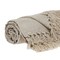Homeroots 52" X 67" Beige and Black Woven Cotton Striped Throw Blanket with Tassels 476211 - alternate 6