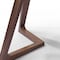 Homeroots 63" Clear and Brown Glass and Solid Wood Self-Storing Leaf Dining Table 320777 - alternate 3