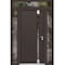 Vdomdoors Aluminum Door Cynex 6777 Brown Entry Steel Metal Modern Painted W14+36+14xH80+16 Left Inswing CYNEX6777EXD-BRW-W14+36+14xH80+16-LH-I - alternate 1