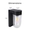 Techko Outdoor Solar Aluminum Motion Sensor Wall Sconce with Edison Bulb & Carbon Trim, 4PK SML-3201-1-4PK - alternate 8
