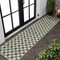 Jonathan Y Aimee Traditional Cottage Checkerboard Green/Cream 2 ft. x 8 ft. Indoor/Outdoor Runner Rug TSN204D-28 - alternate 1