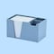 Acrimet Desktop Organizer Pencil, Pen, Paper, Clip, Caddy Holder (Plastic) (Paper Included) (Blue Color) 954.AO - alternate 6