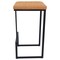 Leisuremod Quincy Quilted Stitched Leather Bar Stools with Metal Frame, Light Brown QS29BR - alternate 6