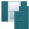 Ekena Millwork True Fit PVC San Juan Capistrano Mission Style Fixed Mount Shutters, Antigua, 18W x 32H, PR TFP001SJ18X032AN - alternate 1