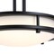 Westinghouse Lauderdale 12in 15W LED Indoor Semi Flush Mount, Color Temp Select, Matte Black, Frosted Acrylic 6136700 - alternate 4