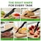 Nutrichef 17-Piece Kitchen Knife Block Set NCKNS17 - alternate 4