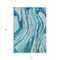 Homeroots 8' X 10' Blue Pink And Green Abstract Washable Indoor Outdoor Area Rug 600225 - alternate 6