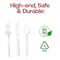 Smarty Had A Party Clear Disposable Plastic Cutlery Set - Spoons, Forks and Knives (1000 Guests), 3000PK 420S-CLCS-CASE - alternate 4
