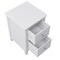 Homeroots 22" White Wood Square Two Drawer Nightstand 653106 - alternate 5