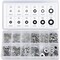 Neiko Stainless Steel Lock and Flat Washer Assortment, 350 Piece Set, 12 Different Sizes 50400A - alternate 1