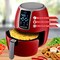 Brentwood Industries Small 1400 Watt 4 Quart Electric Digital Air Fryer with Temperature Control in Red AF-400DR - alternate 5