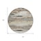 Homeroots 8' Taupe Beige And Ivory Round Abstract Washable Indoor Outdoor Area Rug 612553 - alternate 5