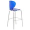 Leisuremod Oyster Acrylic Barstool with Steel Frame in Chrome Finish, Transparent Blue, 2PK OC31TBU2 - alternate 6