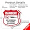 Signmission Alligator Warning Shield Sign Danger! No, 12 inch X 12 inch, Plastic Sign, 2PK SHI-P-2PACK-12-356 - alternate 3