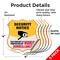 Signmission Security Notice Shield Sign This Propert, 4 inch X 4 inch, Vinyl Decal, 5PK SHI-D-5PACK-4-462 - alternate 3