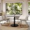 Flash Furniture 36" Square Tabletop, Seamless Surface Technology, Gray Faux Concrete, 24" Black RD Table Height Base ST-SQ36-CMGY-TR24-GG - alternate 7
