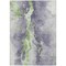 Homeroots 3' X 5' Lavender And Lime Green Abstract Washable Indoor Outdoor Area Rug 618514 - alternate 9