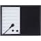 Mastervision Magnetic Combo Week Planner, Dry-Erase & Blk Felt Board, 18" X 24" Blk MX04445161 - alternate 1