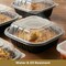 Eco Harmony Products Food Storage, Serving Tray with Vented Lid, Translucent, 7.5" x 7.5", 100PK 804562 - alternate 6