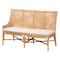 Bali & Pari Nantai Bohemian Light Honey Rattan 3-Piece Dining Nook Set 258-14180-14181-14154-ZORO - alternate 4