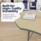 Flash Furniture Commercial Adjustable Height Flower Activity Table with Locking Casters-LT NAT XU-A60-FLR-LTNAT-T-A-CAS-GG - alternate 7