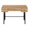 Homeroots 47" Brown and Black Computer Desk With Three Drawers 489913 - alternate 1