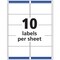 Avery Matte Clear Shipping Labels, Sure, PK250 8663 - alternate 2
