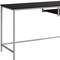 Homeroots 48" Dark Brown and Silver Computer Desk 333490 - alternate 4