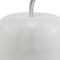 Homeroots 13" White Aluminum Decorative Apple Tabletop Sculpture 383753 - alternate 5