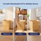 Happimess Zennie Rustic Minimalist Handcrafted Bamboo 1.6-Gal Tapered Stackable Rectangular Wastebasket, 2PK HPM1500A-SET2 - alternate 2