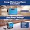 Edendirect 113 pt. 1,200 sq. ft. Quiet Bucketless Dehumidifier in Blue, with Drain Hose for Crawlspace,  ZR-DY113N - alternate 5