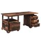 Homeroots 68" Natural Live Edge Solid Wood Writing Desk With Four Drawers 522093 - alternate 3