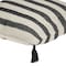 Homeroots 24" Beige and Black Striped Cotton Throw Pillow With Tassels 529188 - alternate 3