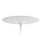Homeroots 36" White Rounded Manufactured Wood and Metal Bar Table 521333 - alternate 3