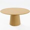 Homeroots 60" Brown Solid Wood Pedestal Base Round Top Dining Table 721017 - alternate 1