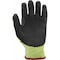 Ironwear Hi Vis Impact Resistant Foam Nitrile Palm A6 Cut Level Polyethylene Work Gloves, Large 4885-L-LG - alternate 2