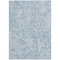 Homeroots 9' X 12' Sky Blue And Denim Blue Abstract Washable Indoor Outdoor Area Rug 588484 - alternate 4