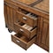 Homeroots Rustic Farmhouse Warm Tobacco Rolling Kitchen Cart 286605 - alternate 2