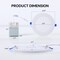 Ipower Simple Deluxe 6 Inch 5CCT Recessed Light w/ Night Light, Canless LED Recessed Lighting 6 inch, 12PK HILEDXCEILINGNG12P6W - alternate 4